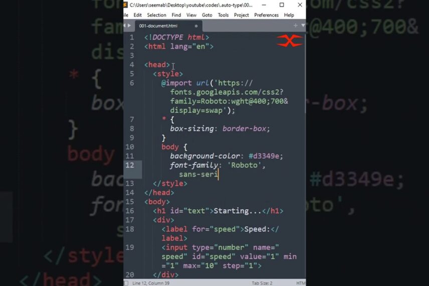 auto-text-html-css-javascript-valentsea